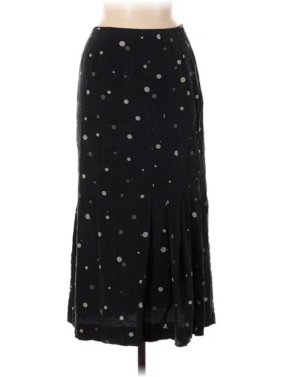 Pre-owned Carlisle Silk Skirt In Black
