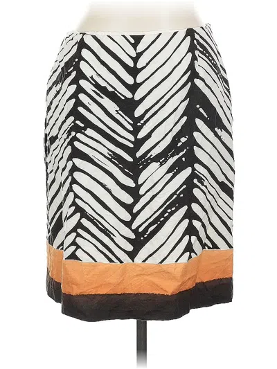 Pre-owned Carlisle Silk Skirt In Black