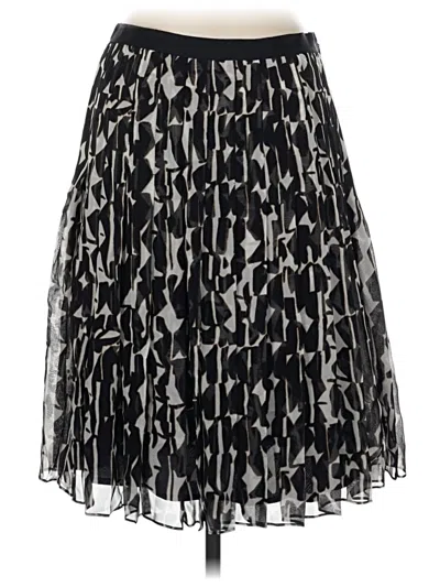 Carlisle Silk Skirt In Black