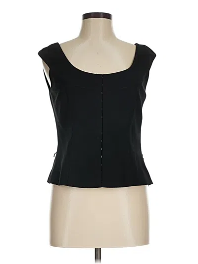 Pre-owned Carlisle Sleeveless Blouse In Black