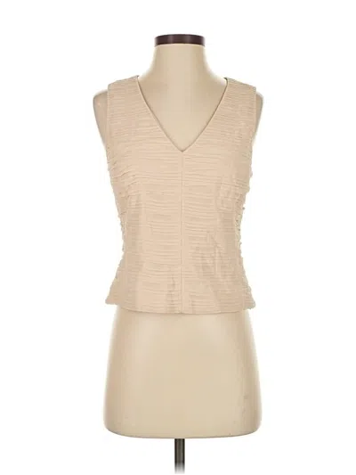 Pre-owned Carlisle Sleeveless Blouse In Brown