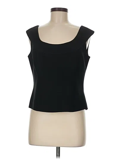 Pre-owned Carlisle Sleeveless Top Black Scoop Neck Tops