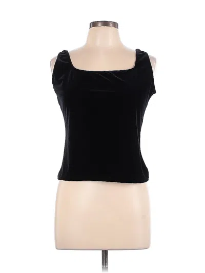 Pre-owned Carlisle Sleeveless Top Black Sweetheart Neckline Tops