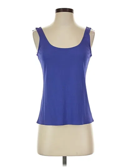 Pre-owned Carlisle Sleeveless Top Blue Scoop Neck Tops