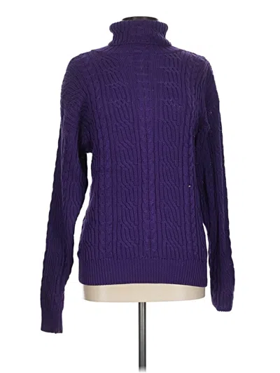 Pre-owned Carlisle Turtleneck Sweater In Purple