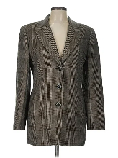 Pre-owned Carlisle Wool Blazer Jacket In Brown