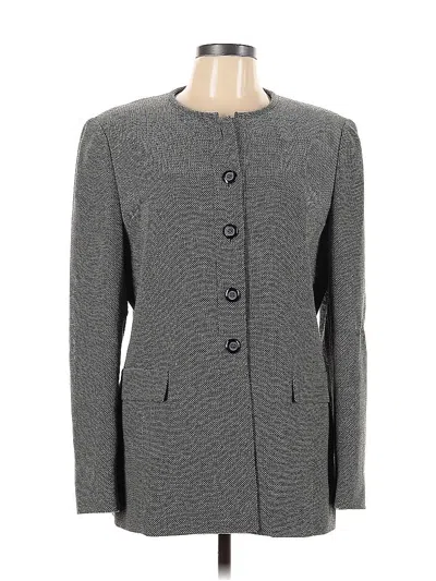 Pre-owned Carlisle Wool Blazer Jacket In Gray