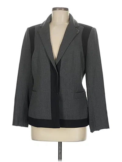 Pre-owned Carlisle Wool Blazer Jacket In Gray