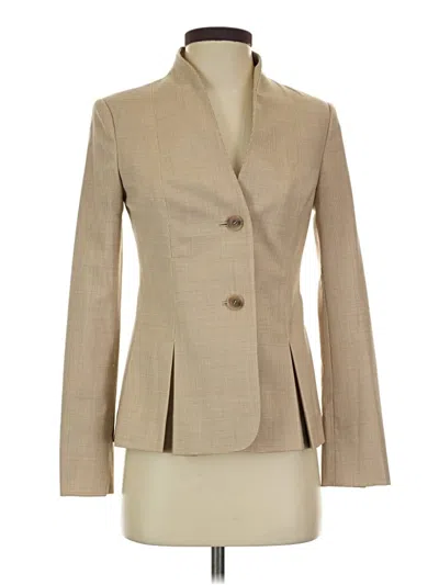 Pre-owned Carlisle Wool Blazer Jacket In Tan