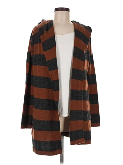 Pre-owned Carlisle Wool Cardigan Sweater In Brown