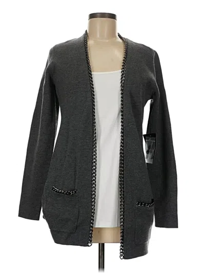 Carlisle Wool Cardigan Sweater In Gray