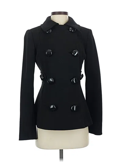 Pre-owned Carlisle Wool Coat In Black