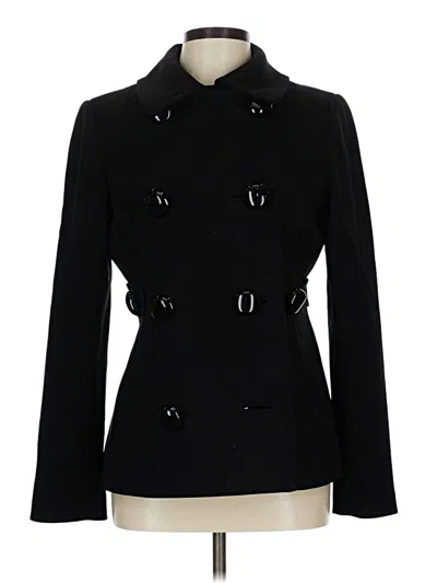 Pre-owned Carlisle Wool Coat In Black