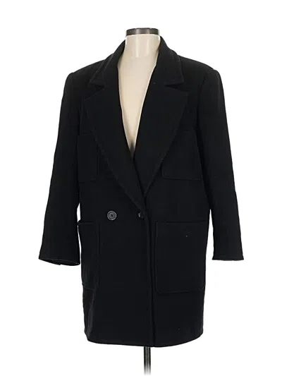 Pre-owned Carlisle Wool Coat In Black