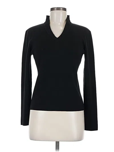 Pre-owned Carlisle Wool Pullover Sweater In Black