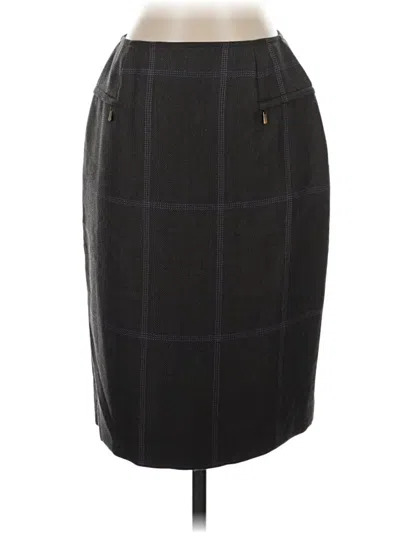 Pre-owned Carlisle Wool Skirt In Black
