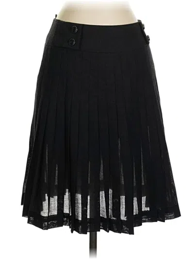 Pre-owned Carlisle Wool Skirt In Black