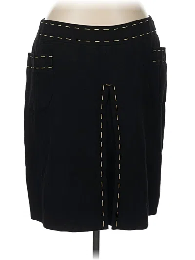 Pre-owned Carlisle Wool Skirt In Black