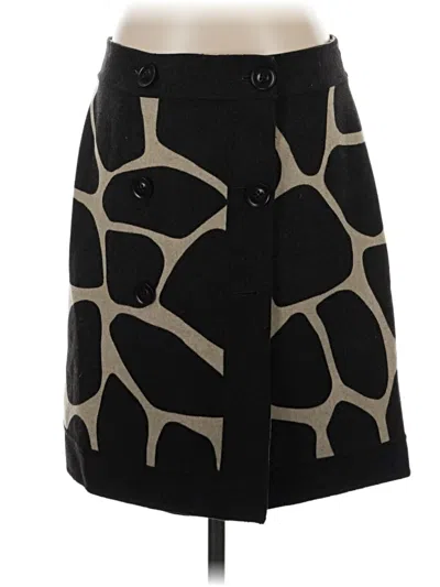 Pre-owned Carlisle Wool Skirt In Black