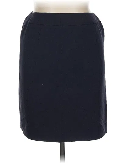 Pre-owned Carlisle Wool Skirt In Blue