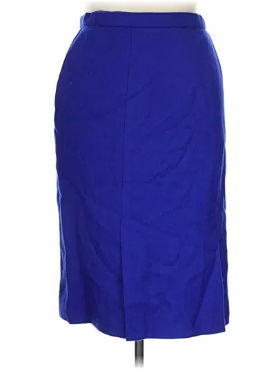 Pre-owned Carlisle Wool Skirt In Blue