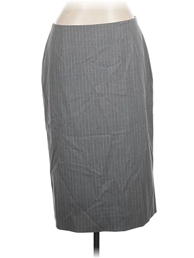 Pre-owned Carlisle Wool Skirt In Gray