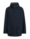 Carlo Barbera Man Overcoat & Trench Coat Midnight Blue Size 50 Polyethylene, Polyamide, Polyurethane In Multi