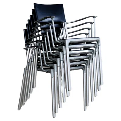 Pre-owned Carlo Bimbi And Nilo Gioacchini Vintage Blitz Armchairs By Carlo Bimbi & Nilo Gioacchini, Italy, 1990s In Black