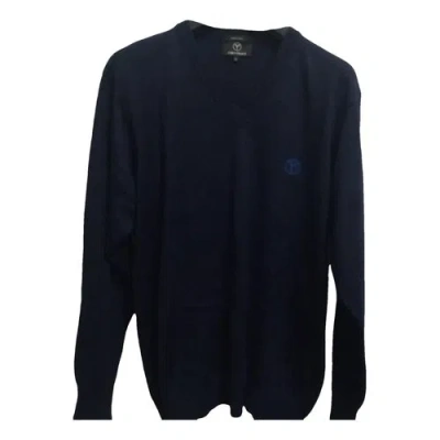 Pre-owned Carlo Colucci Wool Pull In Blue
