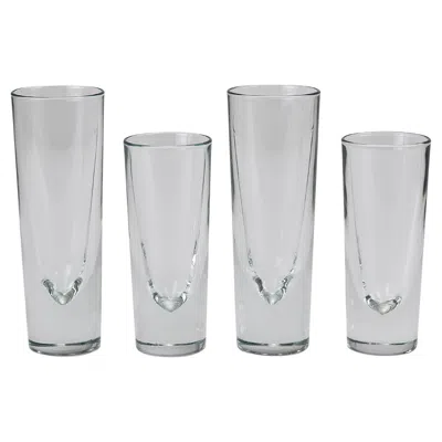 Pre-owned Carlo Moretti 14  Solid Aperitif Bar Bullet Drinking Glasses, Italy, 1970s In Gray