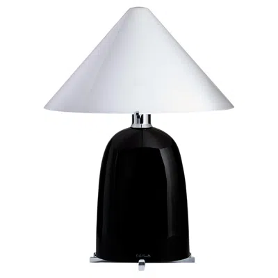 Pre-owned Carlo Moretti Black Ovale Table Lamp By