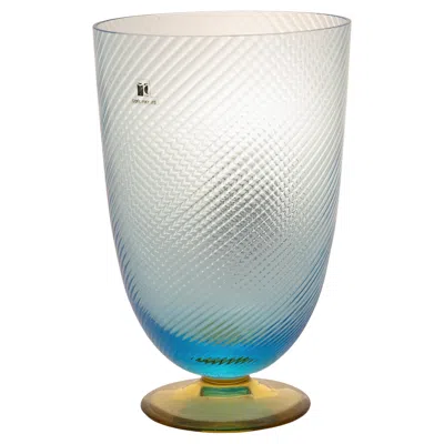 Pre-owned Carlo Moretti Blown Murano Glass Vase By , 1970s In Transparent