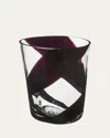 Carlo Moretti Bora 12.5 Oz. Drinking Glass, Black Ribbon In Black