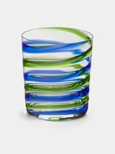 Carlo Moretti Bora Hand-blown Murano Glass Tumbler  Abask Luxury Gift In Multi