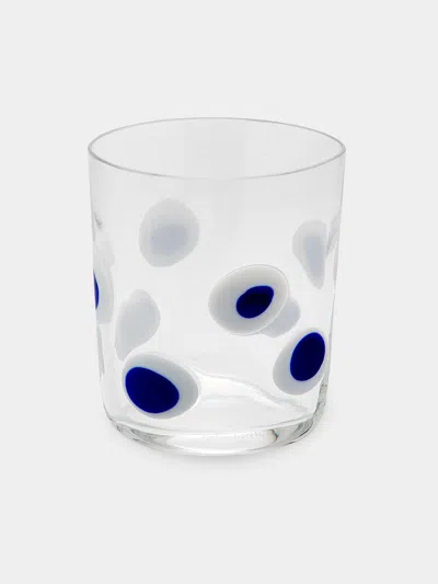 Carlo Moretti Bora Hand-blown Murano Glass Tumbler  Abask Luxury Gift In Blue