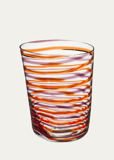 Carlo Moretti Bora Striped Glass Tumbler