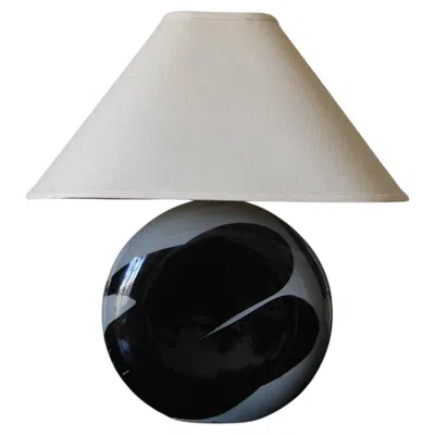 Pre-owned Carlo Moretti Ceramic Sculptural Lamp In The Manners Of  In Transparent