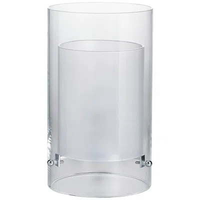 Pre-owned Carlo Moretti Cilla  Contemporary Mouth Blown Clear Murano Glass Table Lamp In Transparent