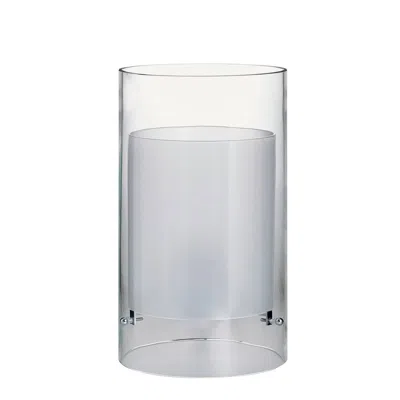 Pre-owned Carlo Moretti Cilla  Contemporary Mouth Blown Murano Clear Glass Table Lamp In Transparent