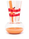 Carlo Moretti Geometric-shape Painted Vase In Neutrals