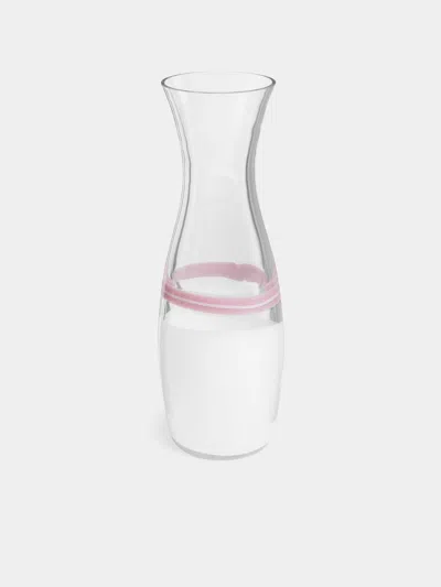 Carlo Moretti I Diversi Hand-blown Murano Glass Carafe  Abask Luxury Gift In White