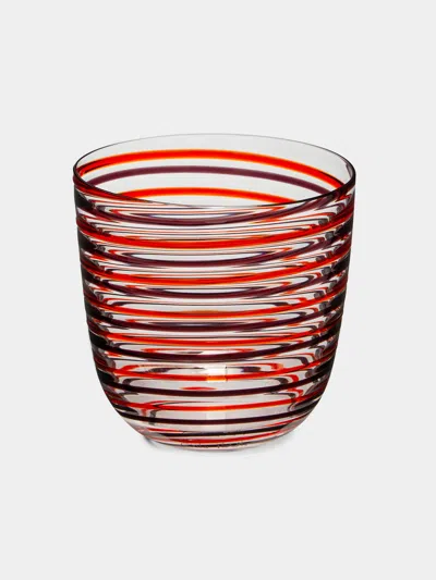 Carlo Moretti I Diversi Hand-blown Murano Glass Tumbler  Abask Luxury Gift In Multi