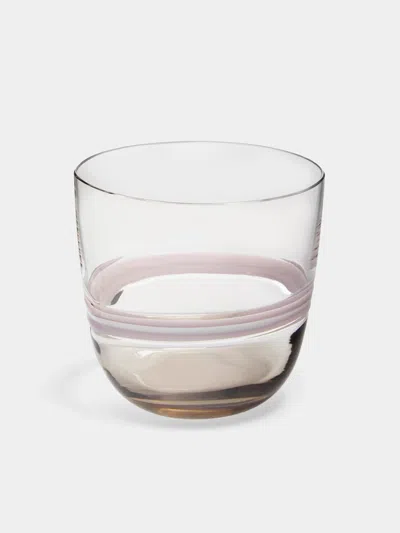 Carlo Moretti I Diversi Hand-blown Murano Glass Tumbler  Abask Luxury Gift In Neutral