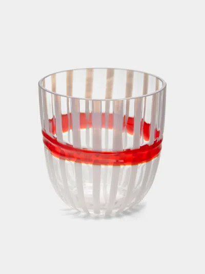 Carlo Moretti I Diversi Hand-blown Murano Glass Tumbler  Abask Luxury Gift In Multi