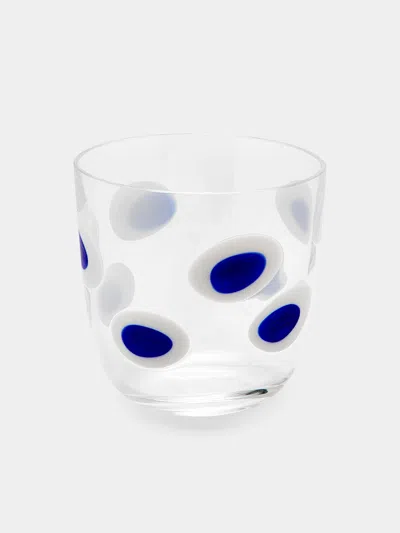 Carlo Moretti I Diversi Hand-blown Murano Glass Tumbler  Abask Luxury Gift In Blue