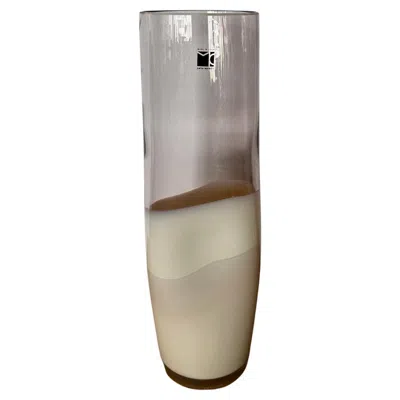 Pre-owned Carlo Moretti Limited Edition  Italian Glass Vase In Transparent