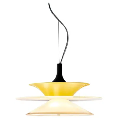 Pre-owned Carlo Moretti Lungomare A Suspension Lamp In Yellow By