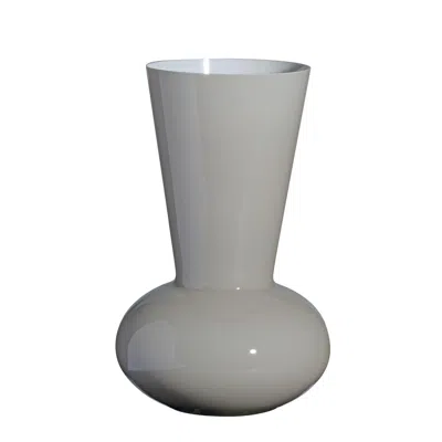 Pre-owned Carlo Moretti Medium Troncosfera Vase In Grey By  In Gray