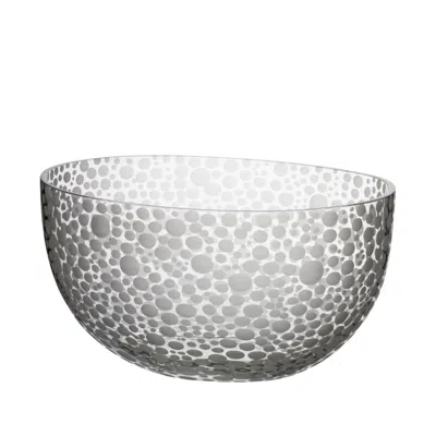 Pre-owned Carlo Moretti Millebolle Bowl With Spotted White Detail By