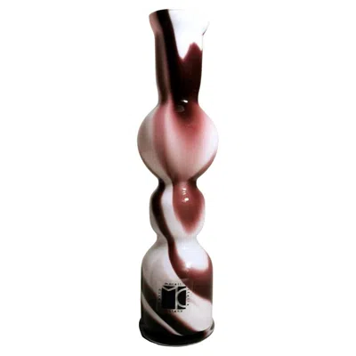 Pre-owned Carlo Moretti Moretti Carlo Murano Small Vase In Colored Opaline Glass In Brown